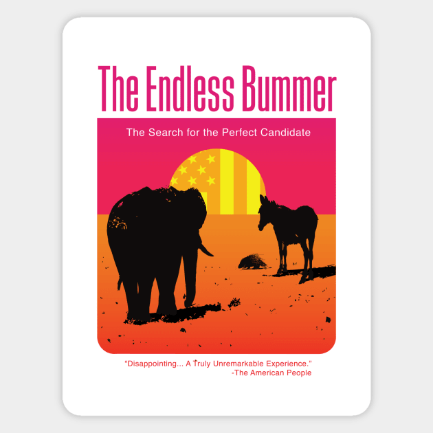 The Endless Bummer (The Search for the Perfect Candidate) Sticker by TheTofuCube